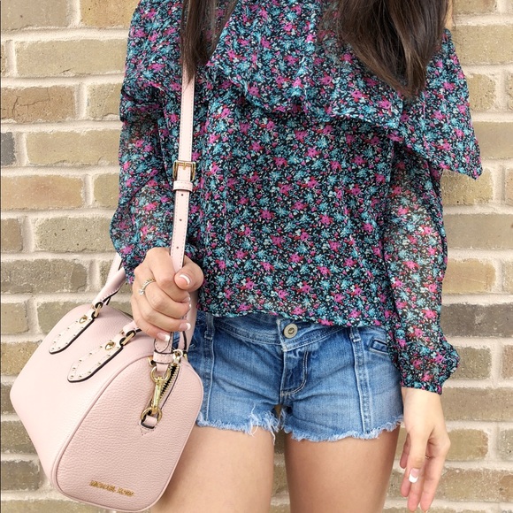 🌸NWT Michael Kors ARIA Small Satchel Pink - Picture 3 of 8